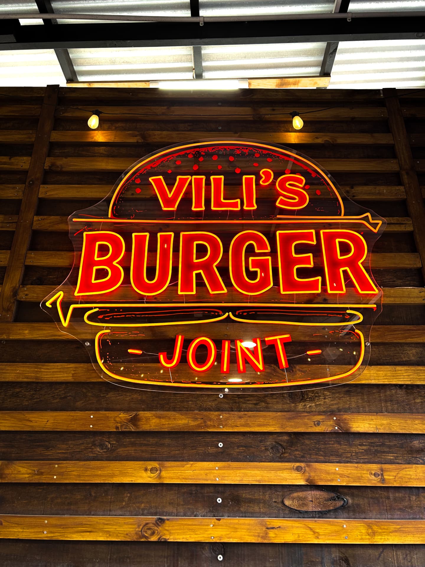 Social media content shot for Vili's Burger Joint
