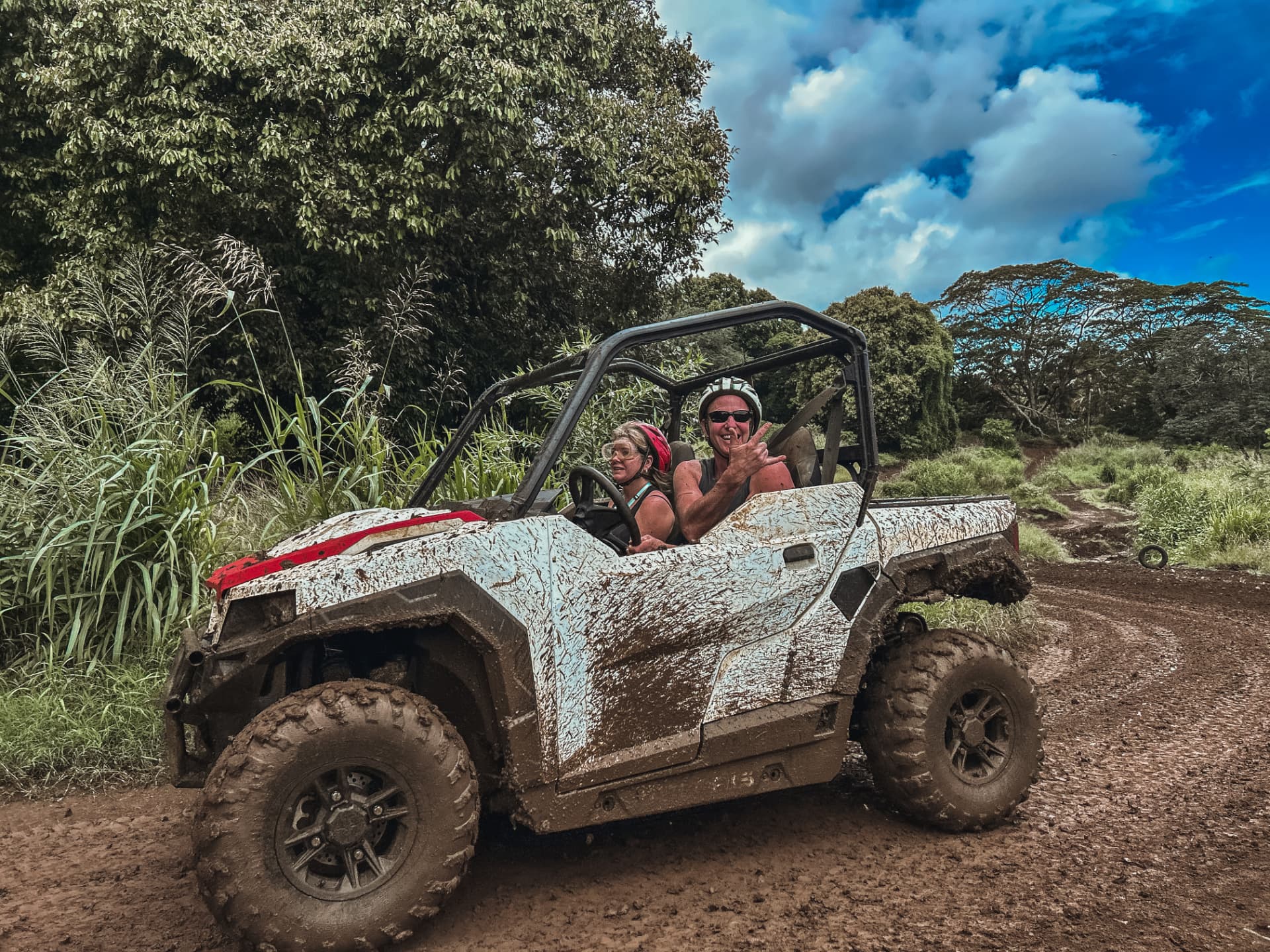 Social media content shot for Raro Buggy Tours