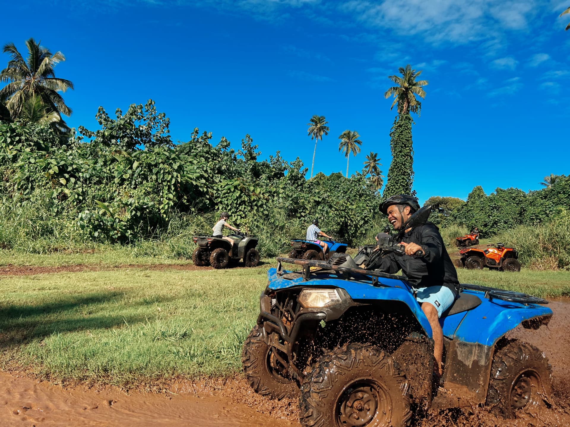 Social media content shot for Raro Quad Tours